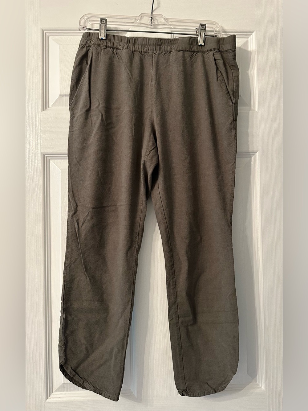 Marine Layer Allison Pants Size Medium Dusty Olive Pull On Casual Stretch Ankle